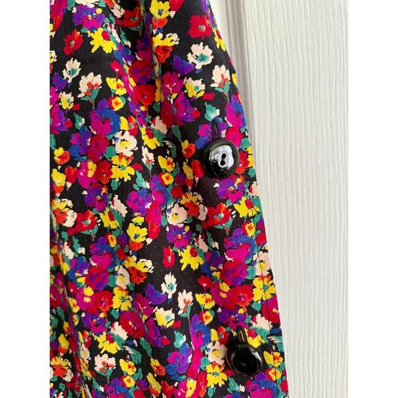 Valentino Skirt Women’s size 6 Vintage Floral Elastic Waist Made in Italy - Picture 3 of 8